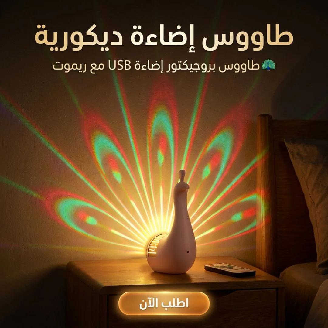 طاووس إضاءة ديكورية