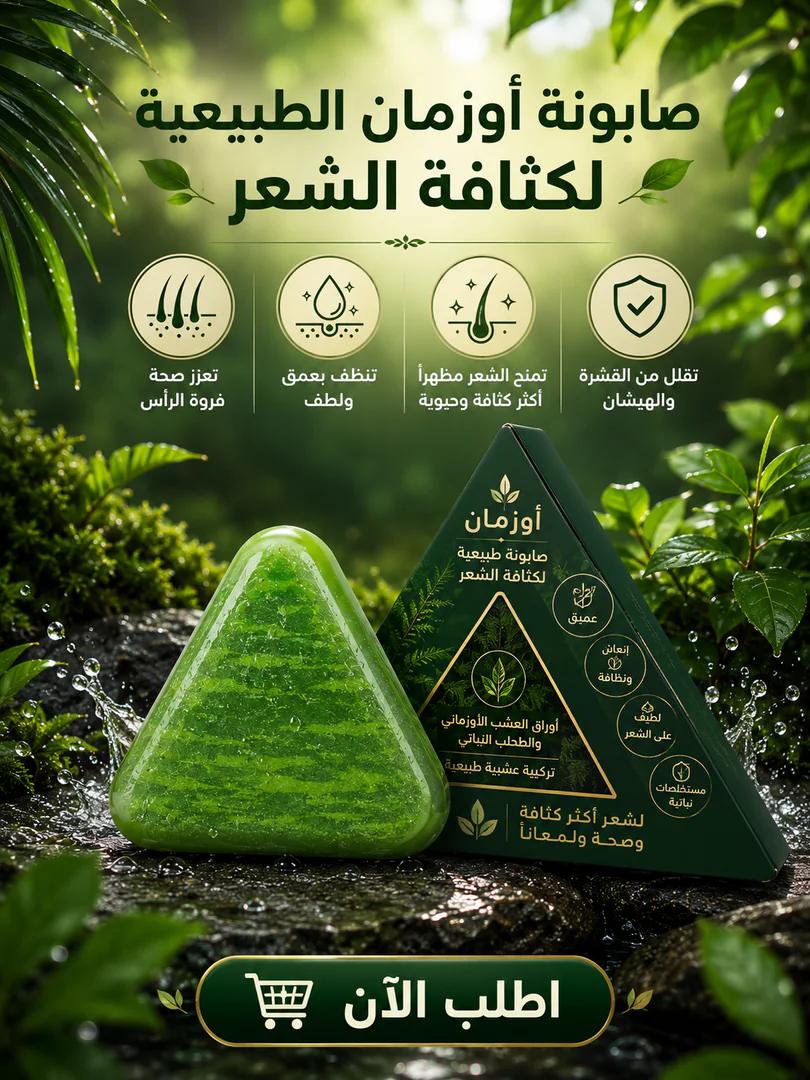 صابونة أوزمان الطبيعية لكثافة الشعر